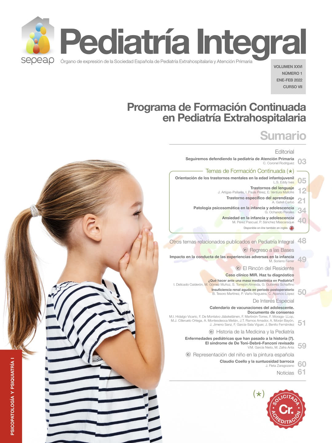 Pediatría Integral Psicopatología y Psiquiatría I