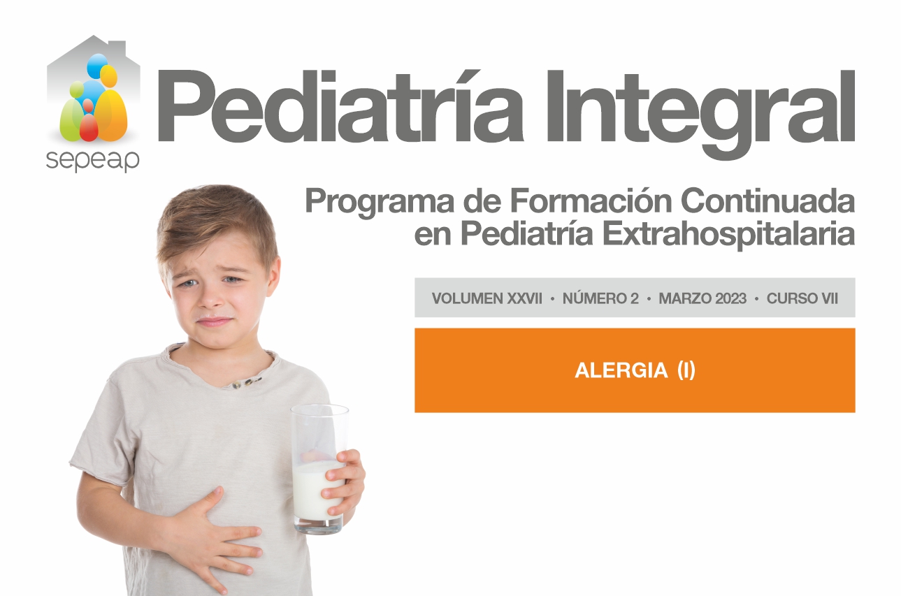 Publicado el número 2 de Pediatría Integral 2023 dedicado a alergia (I)