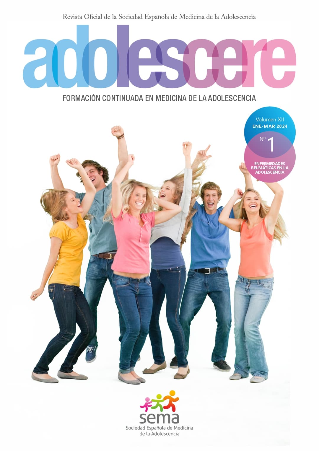 Número 1 de la revista Adolescere dedicado a las enfermedades reumáticas en la adolescencia