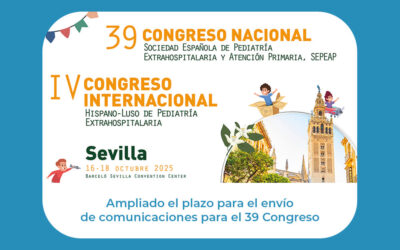 Ampliado el plazo para el envío de comunicaciones para el 39 Congreso de la SEPEAP