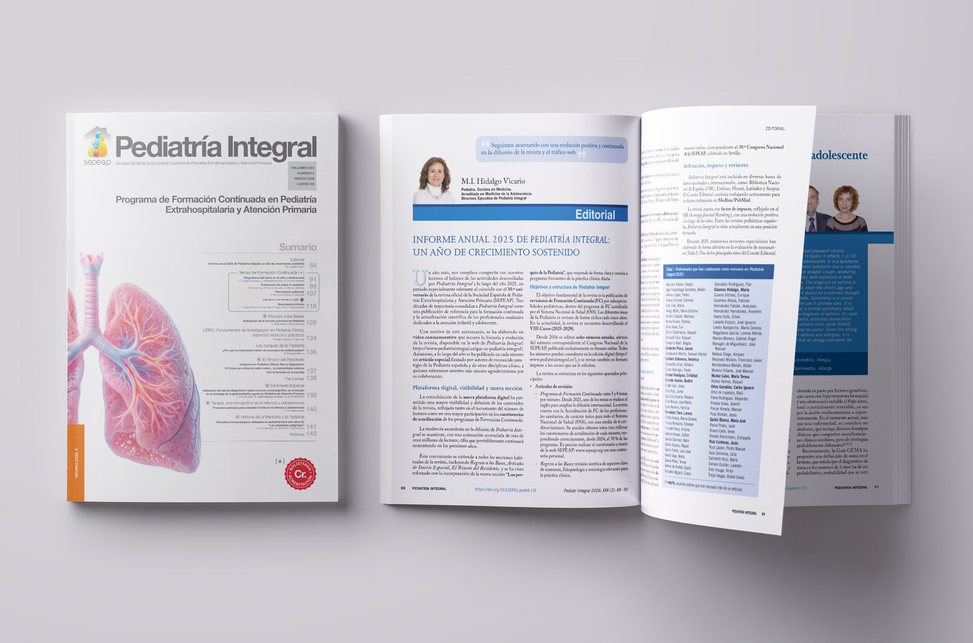 Pediatría Integral publica el número 2 de 2026 dedicado a Neumología II